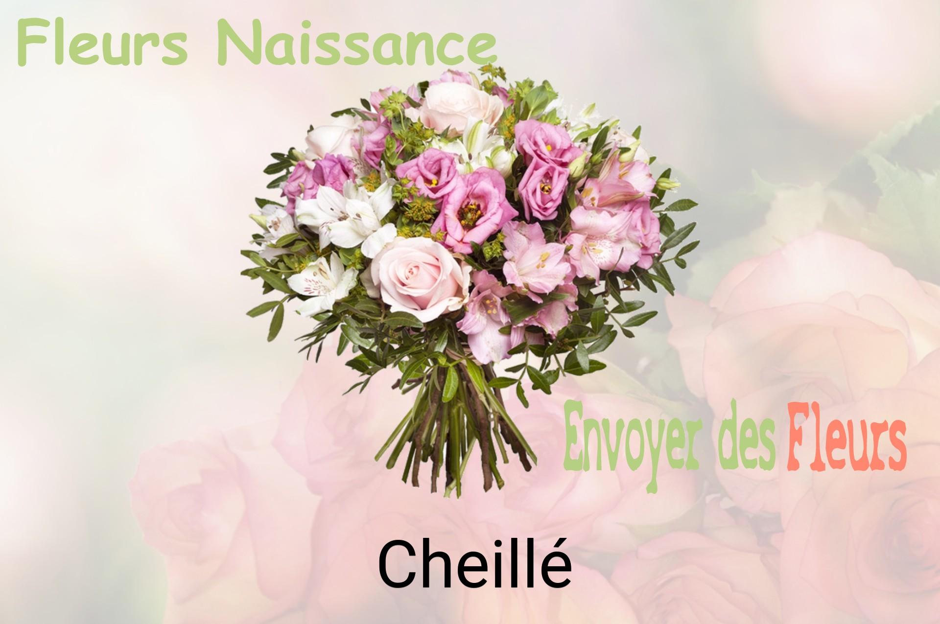 Bouquet de fleurs de naissance livré à Cheillé